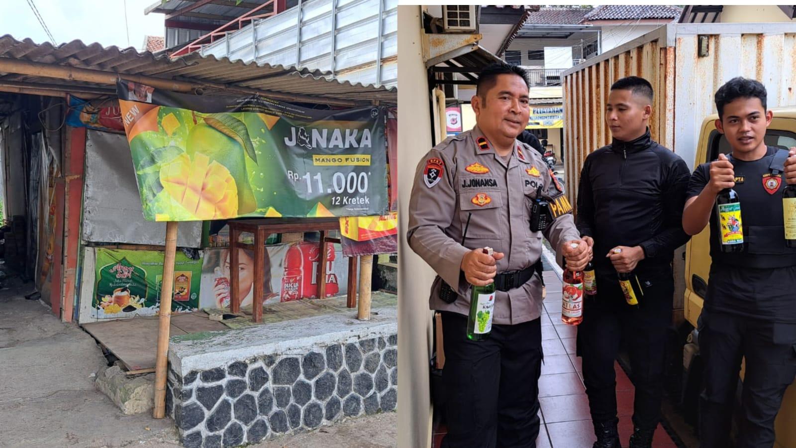 Polisi Gerebek Warung Kopi Penjual Miras di Tasikmalaya, Sita 188 Botol Minuman