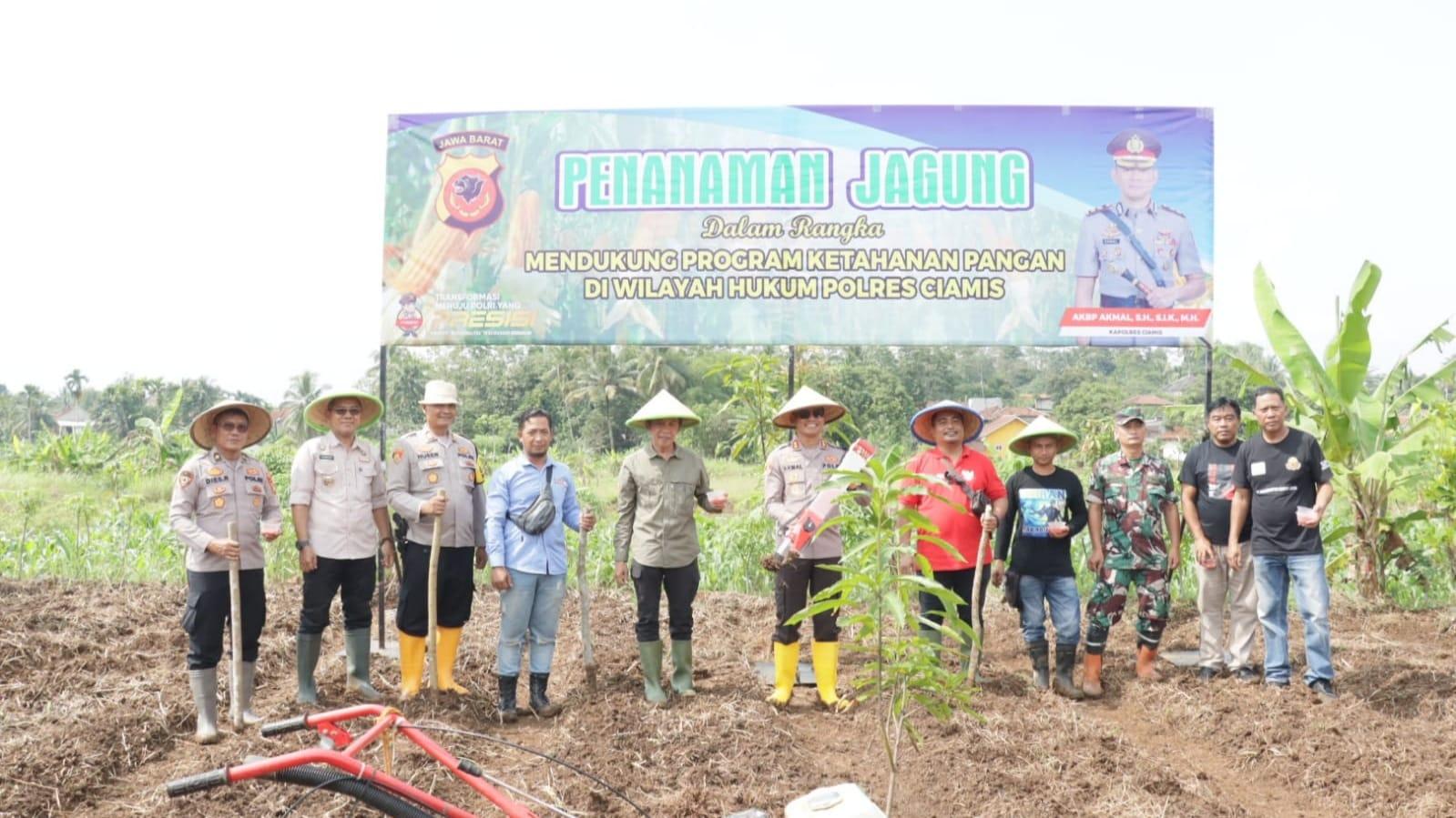 Polres Ciamis Dukung Program Ketahanan Pangan untuk Indonesia Emas 2045