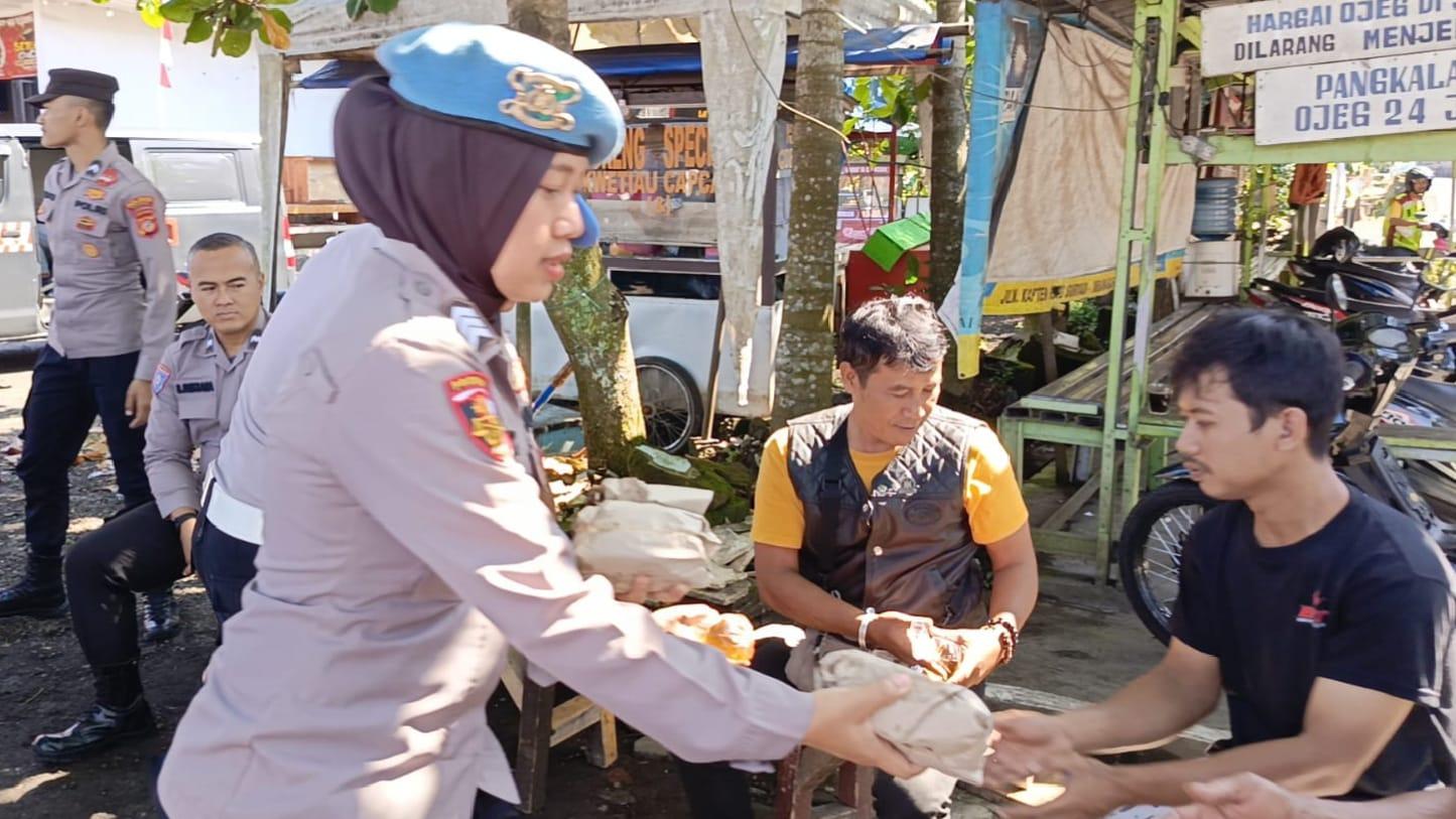 Polres Ciamis Gelar Bakti Sosial, Sasar Pengemudi Ojek