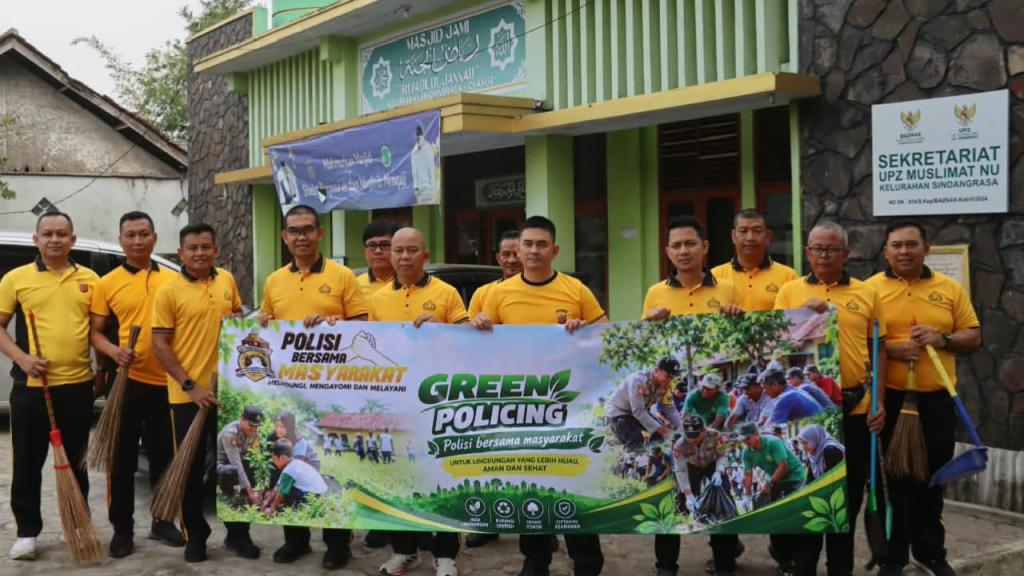 Polres Ciamis Gencarkan Green Policing, Kapolres Ajak Masyarakat Peduli Kebersihan Lingkungan