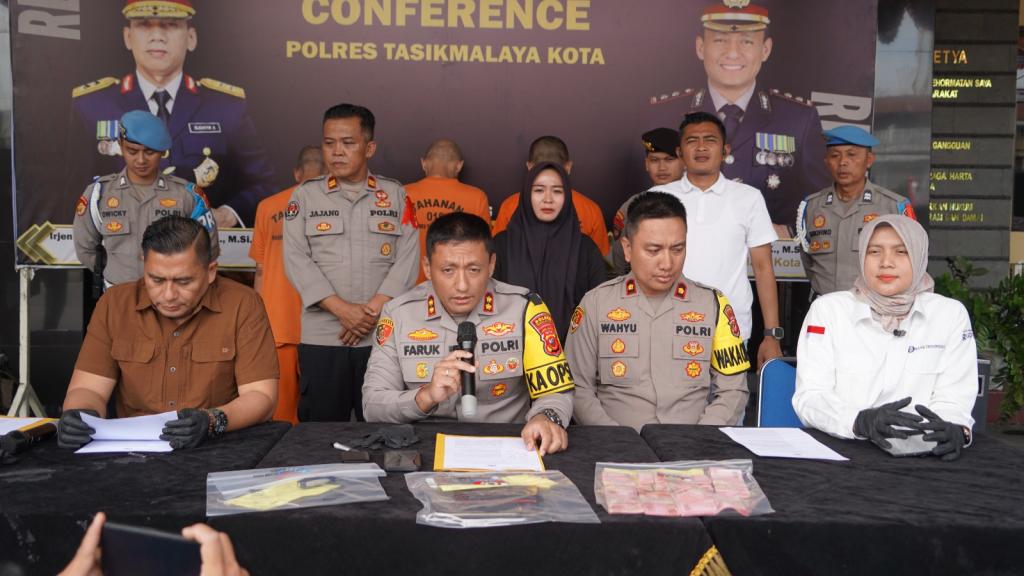 Polres Tasikmalaya Kota Tangkap Tiga Pelaku Peredaran Uang Palsu