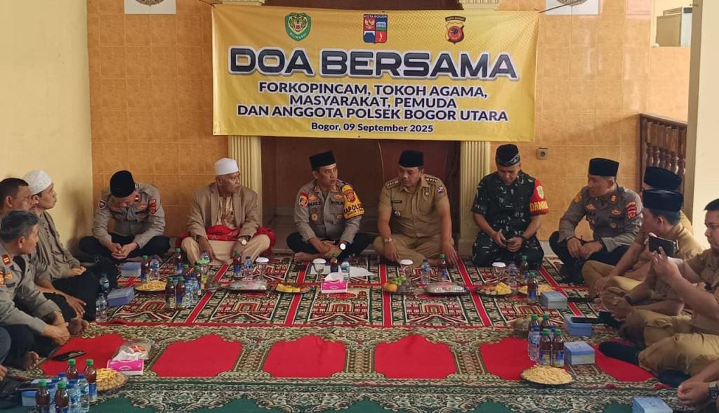 Polsek Bogor Utara Gelar Doa Bersama untuk Ciptakan Kondusivitas Wilayah