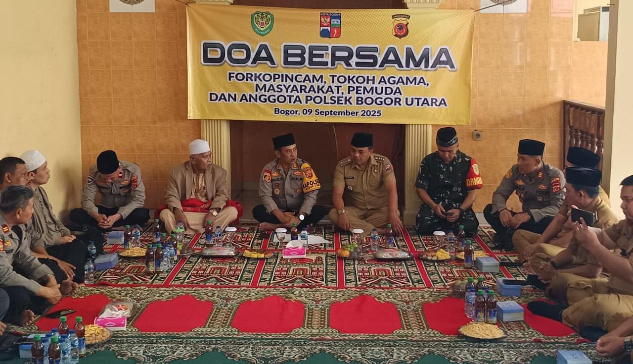 Polsek Bogor Utara Gelar Doa Bersama untuk Ciptakan Kondusivitas Wilayah