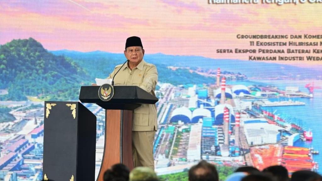 Prabowo Resmikan Ekspor Perdana Baterai Kendaraan Listrik, Hilirisasi Industri Jadi Andalan Ekonomi RI