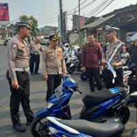 Puluhan Motor Terjaring Razia Knalpot Brong di Padayungan Tasikmalaya, Langsung Diangkut ke Mapolres
