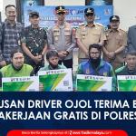 VIDEO: Ratusan Driver Ojol di Kota Banjar Terima BPJS Ketenagakerjaan Gratis, Polres Banjar Gandeng BPJS dan Pos Indonesia