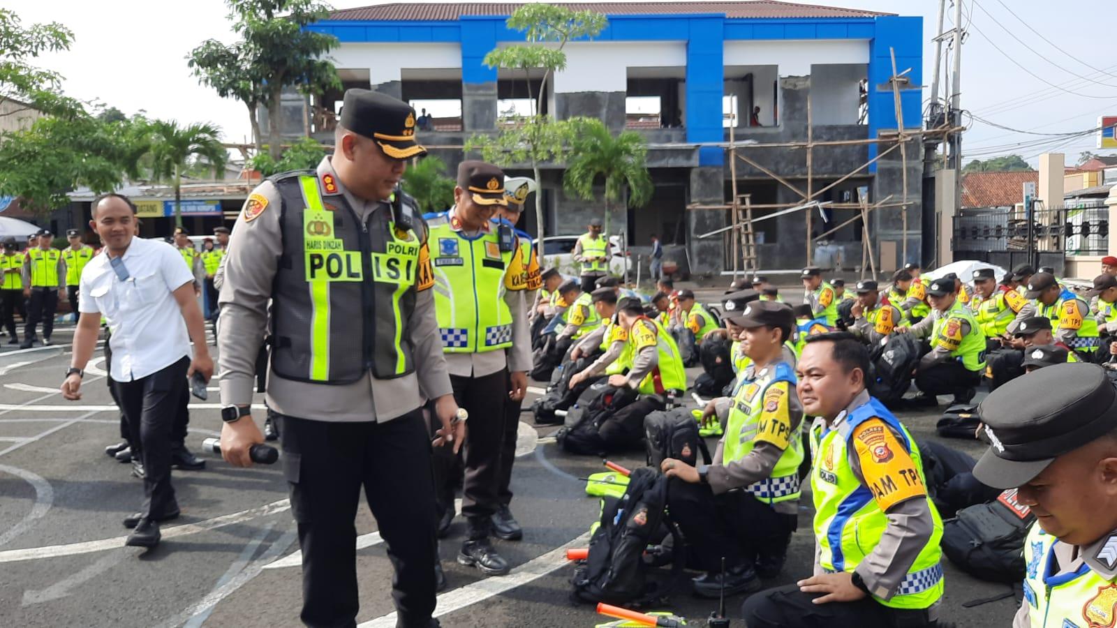 Ratusan Personel Polres Tasikmalaya Siap Amankan Pilkada Serentak 2024