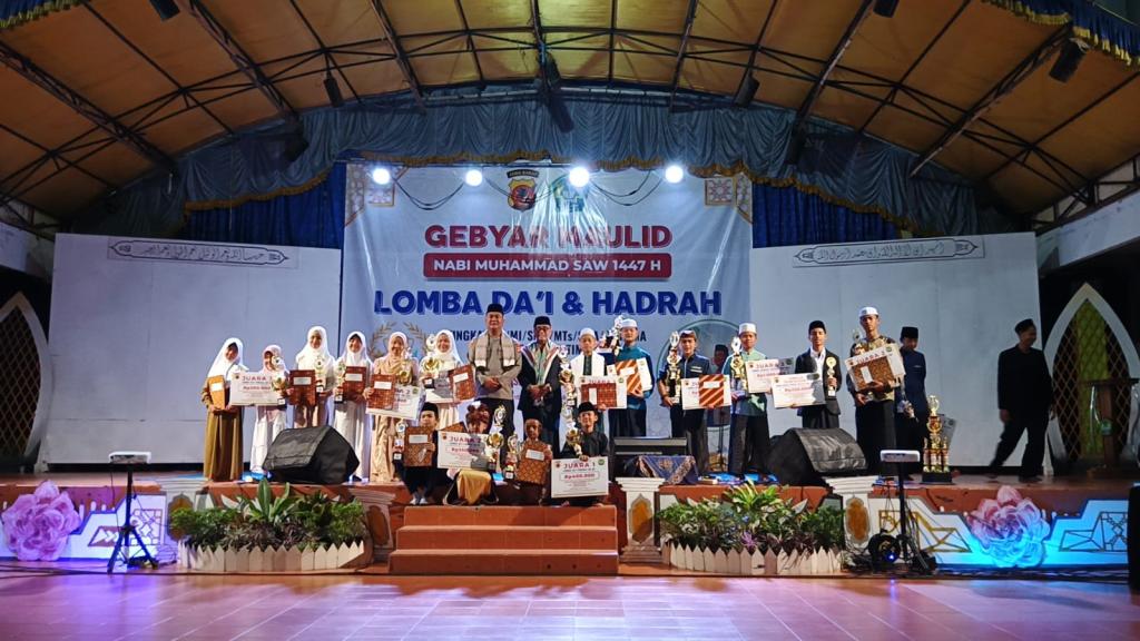 Ratusan Peserta Ramaikan Gebyar Maulid Nabi Ciamis, Ini Para Juara Da’i Cilik dan Hadroh
