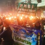 Ratusan Warga Meriahkan Pawai Obor Sambut Tahun Baru Islam di Kelurahan Ciamis