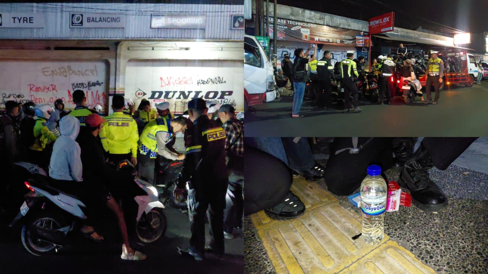 Antisipasi Kejahatan Jalanan, Polres Tasikmalaya Kota Razia di HZ Mustofa: 292 Motor Disita, Miras dan Alat Kontrasepsi Ditemukan