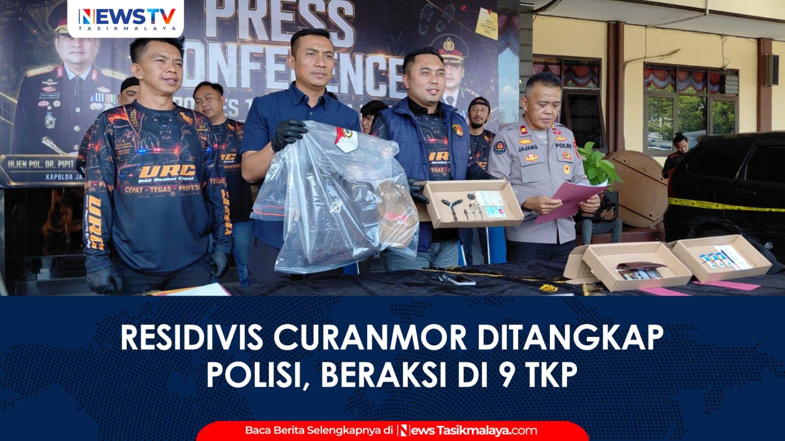 VIDEO: Residivis Curanmor Ditangkap Satreskrim Polres Tasikmalaya Kota, Beraksi di 9 TKP