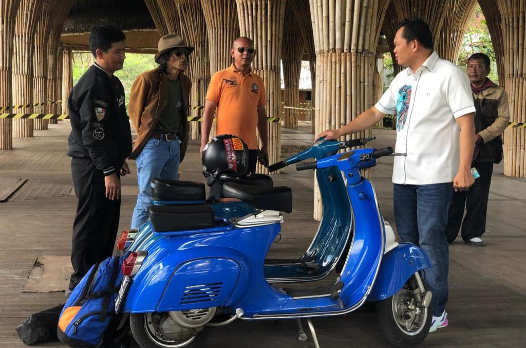 Ribuan Pecinta Vespa Meriahkan Festival Tasikmalaya Scooter di Taman Wisata Karang Resik