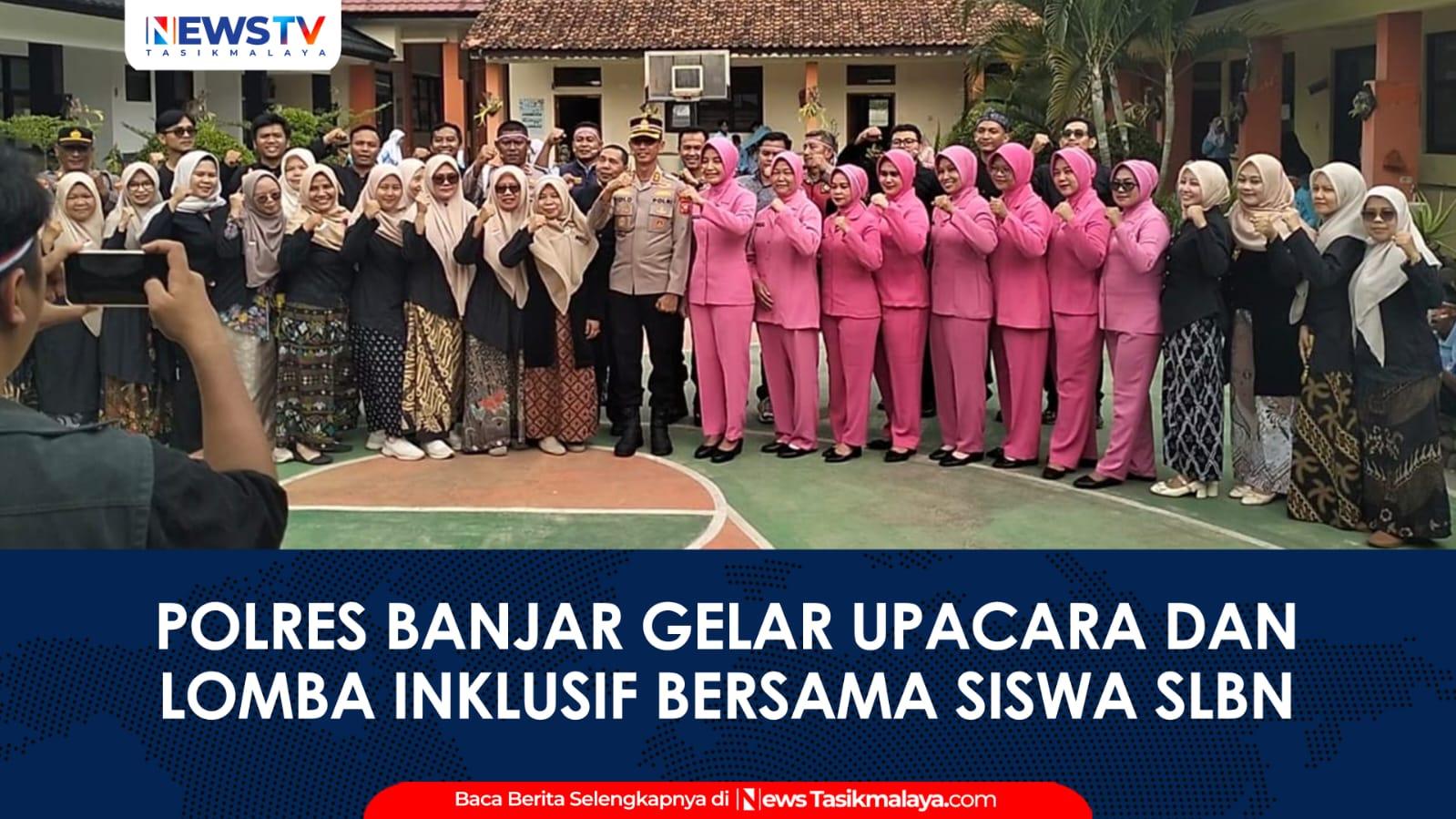 VIDEO: Sambut HUT ke-81 RI, Polres Banjar Gelar Upacara dan Lomba Inklusif Bersama Siswa SLBN Kota Banjar