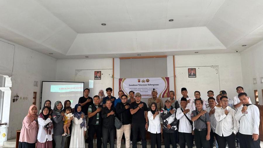 Satgaswil Jabar Densus 88 Polri Sosialisasikan Pencegahan Intoleransi, Radikalisme, dan Terorisme di Ciamis