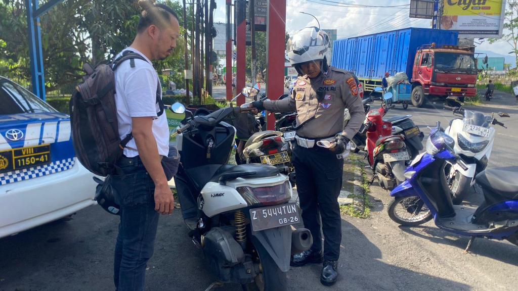 Satlantas Polres Tasikmalaya Kota Tindak Tegas Pengendara Knalpot Brong demi Ketertiban dan Kenyamanan Warga