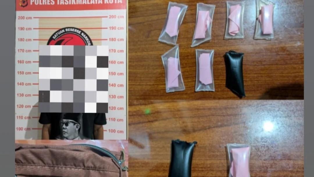 Satnarkoba Polres Tasikmalaya Kota Amankan Pengedar Sabu di Jalan Cimulu, Barang Bukti 6,07 Gram