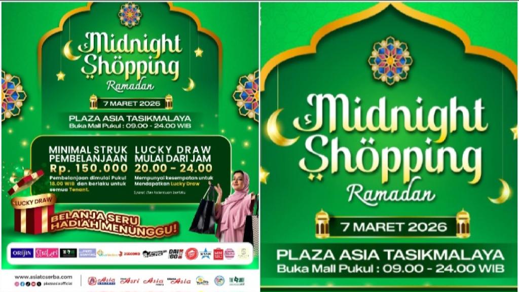 Manjakan Warga, Plaza Asia Tasikmalaya Gelar Midnight Shopping Ramadan: Belanja Hingga Tengah Malam!