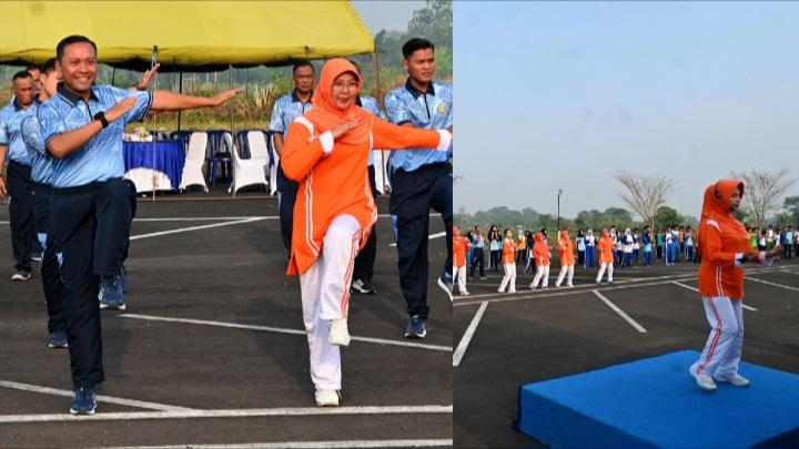 Pererat Kebersamaan, Keluarga Besar Lanud Wiriadinata Gelar Olahraga Bersama Peringati HUT ke-38 Yasarini