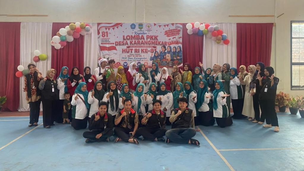 Semarak HUT Ke-81 RI, TP PKK Desa Karangmekar Karangnunggal Gelar Lomba Senam Kreasi dan Paduan Suara