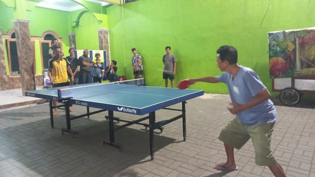 Semarakkan HUT ke-81 RI, Karang Taruna RW 07 Kebon Tengah Tasikmalaya Gelar Turnamen Tenis Meja Antarwarga