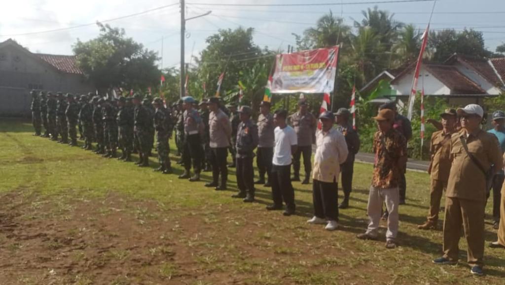 Sinergi TNI-Polri di Ciamis, Polsek Lakbok Ikut Apel Gabungan Pra-TMMD