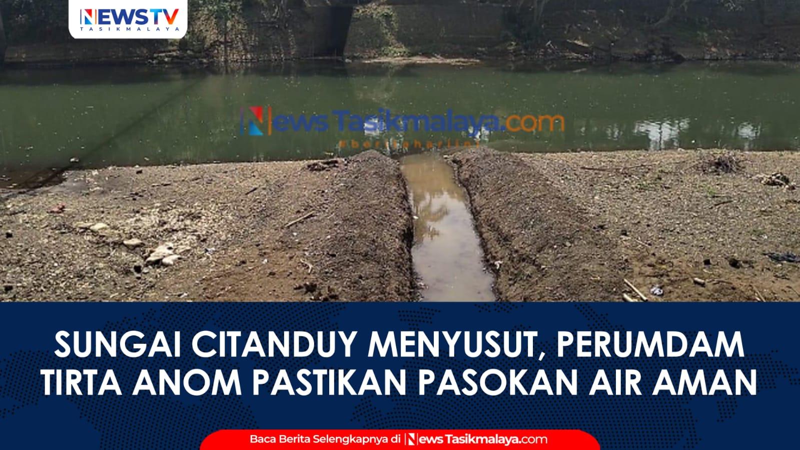 VIDEO: Sungai Citanduy Menyusut Saat Kemarau, Perumdam Tirta Anom Banjar Pastikan Pasokan Air Bersih Tetap Aman