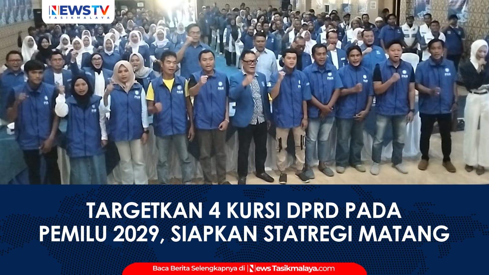 VIDEO: Targetkan 4 Kursi DPRD di Pemilu 2029, DPD PAN Kota Banjar Kukuhkan Ratusan Relawan