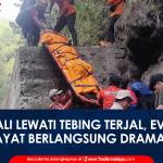 VIDEO: Tarik Tali Lewati Tebing Terjal, Evakuasi Mayat di Sungai Ciloseh Tasikmalaya Berlangsung Dramatis