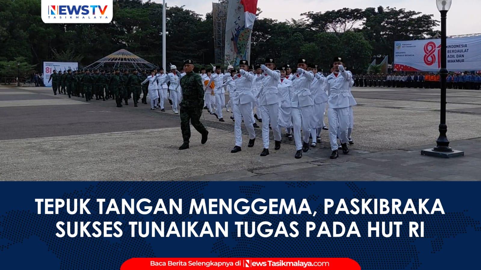 VIDEO: Tepuk Tangan Menggema di Dadaha, Paskibraka Kota Tasikmalaya Sukses Tunaikan Tugas pada HUT ke-81 RI