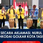 VIDEO: Terpilih Secara Aklamasi, H. Nurul Awalin Resmi Nahkodai DPD Partai Golkar Kota Tasikmalaya