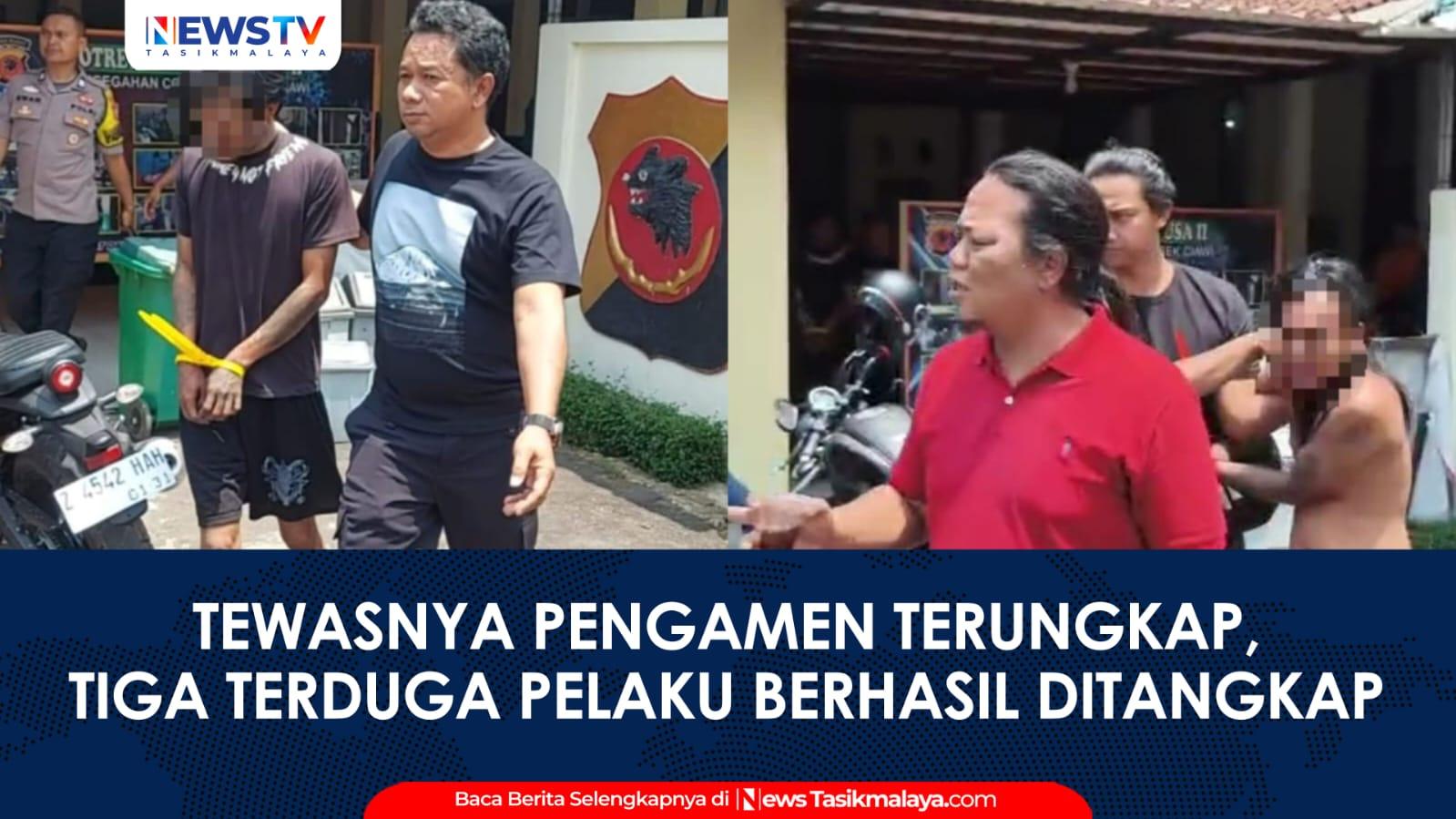 VIDEO: Tiga Pelaku Penganiayaan Pengamen Hingga Tewas di Pasar Ciawi Ditangkap, Polisi Dipukul Pakai Gitar