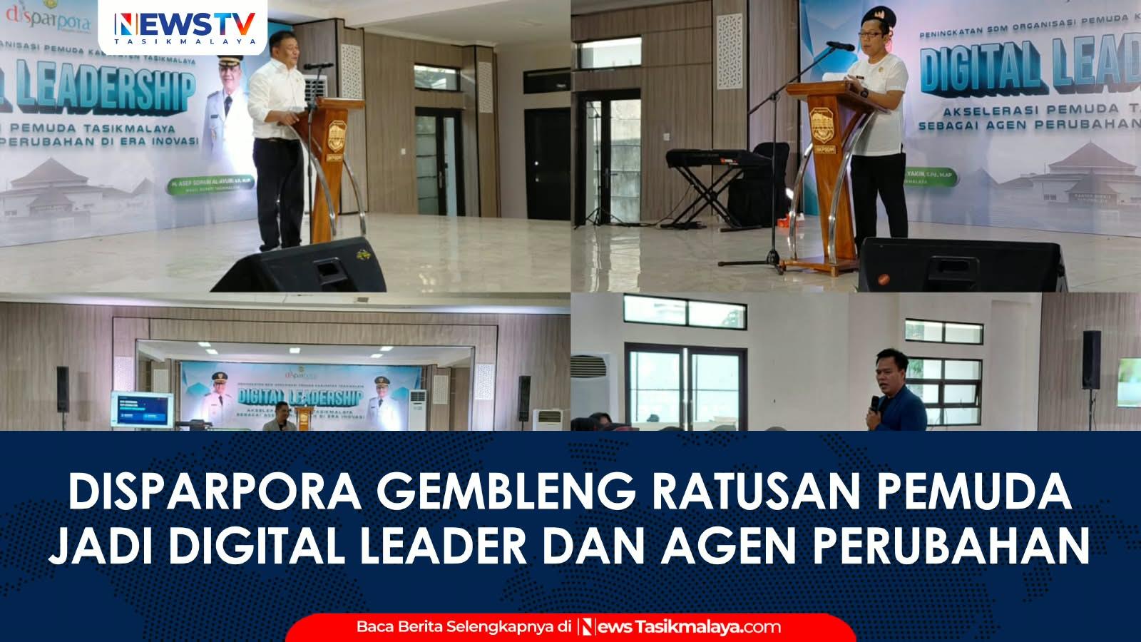 VIDEO: Tingkatkan IPP Daerah, Disparpora Kabupaten Tasikmalaya Gembleng Ratusan Pemuda Jadi Digital Leader dan Agen Perubahan