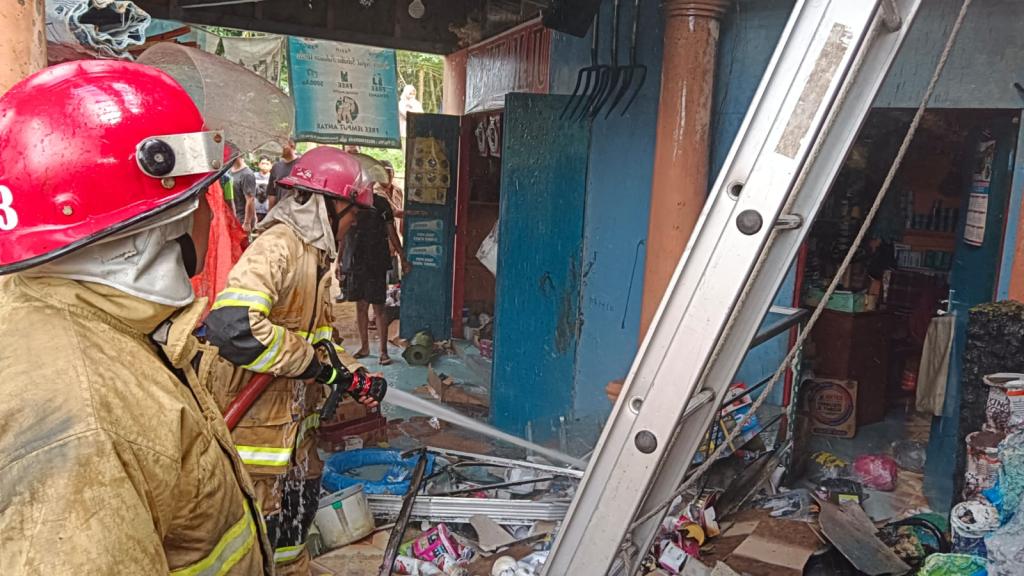 Toko Material di Kawali Ciamis Terbakar, Kerugian Capai Rp200 Juta