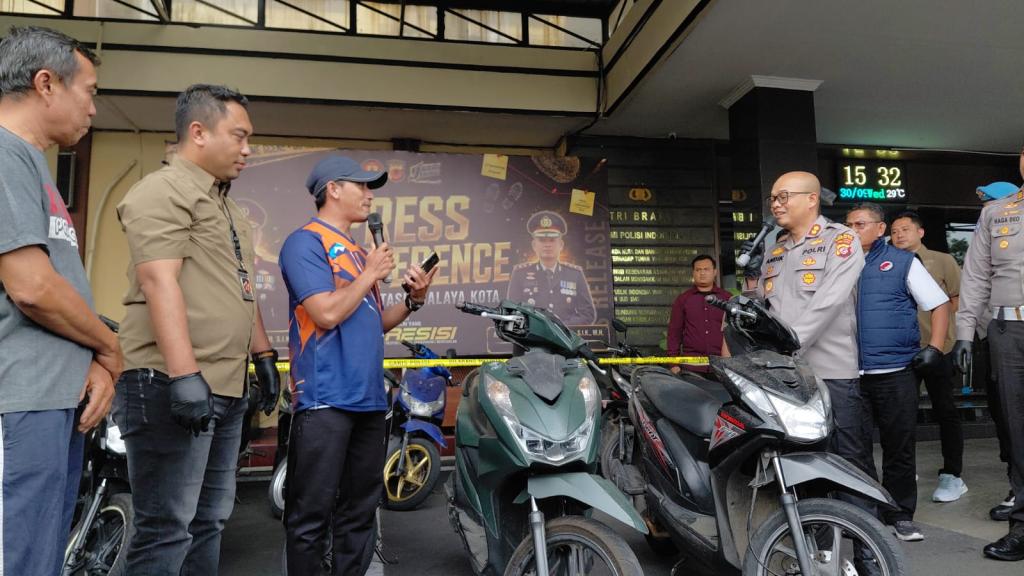 Ungkap 10 Kasus Curanmor Selama September 2026, Polres Tasikmalaya Kota Serahkan Motor ke Pemiliknya