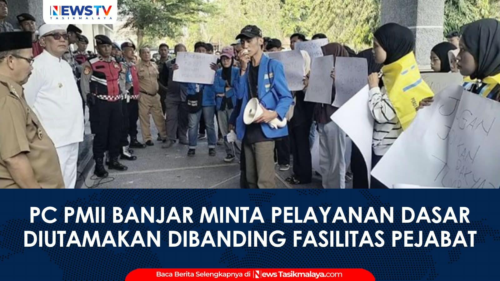 VIDEO: Unjuk Rasa di Kantor Wali Kota, PC PMII Banjar Minta Pelayanan Dasar Diutamakan Dibanding Fasilitas Pejabat