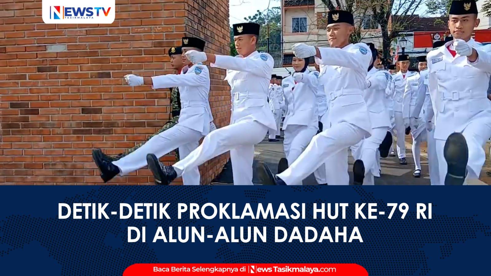 VIDEO: Upacara HUT ke-79 RI Tingkat Kota Tasikmalaya Digelar di Alun-Alun Dadaha