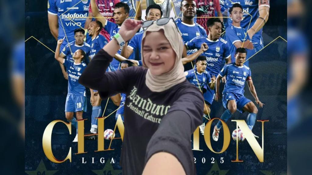 Persib Juara Liga 1 2024/2025, Ini Kata Bobotoh Cantik Asal Tasikmalaya