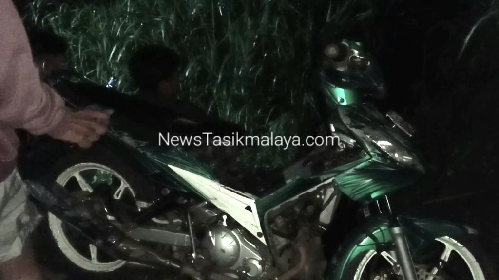 Ini Motor yang Ditinggalkan AH Sebelum Lompat ke Sungai Ciwulan di Jembatan Tonjong Tasikmalaya