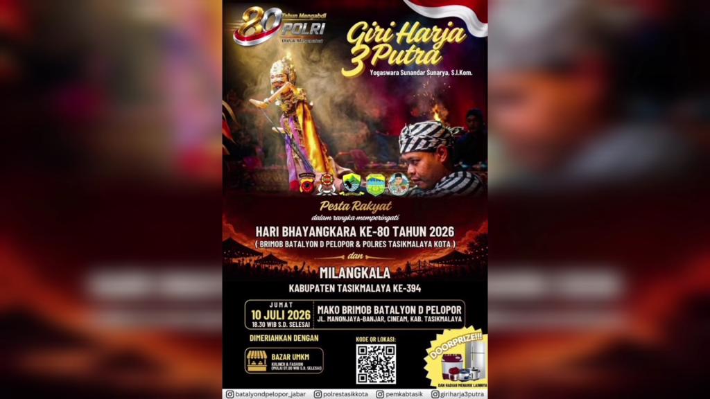 Catat Waktunya! Jumat Ini Ada Pagelaran Wayang Golek Yogaswara Sunandar dan Banjir Doorprize di Mako Brimob Cineam