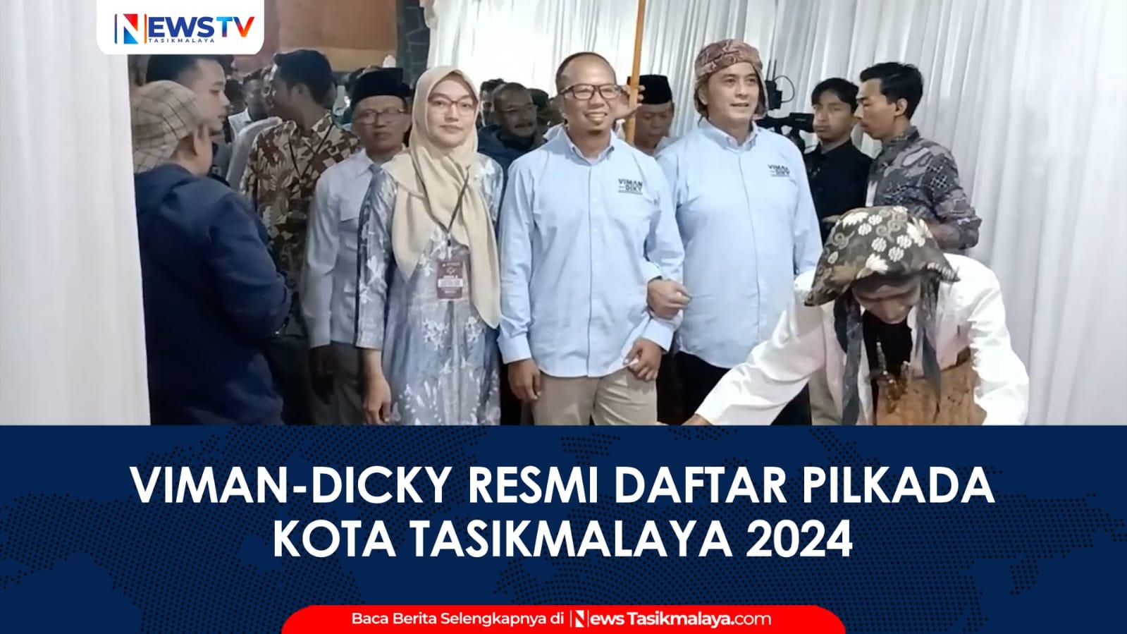 VIDEO: Viman-Dicky Daftar ke KPU untuk Pilkada Kota Tasikmalaya Setelah Tempuh Lari 60 Kilometer