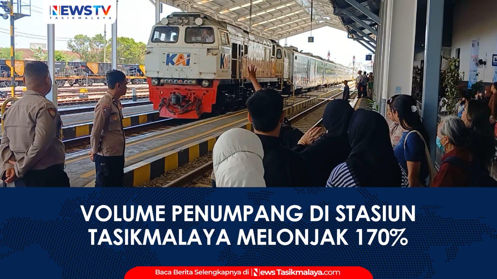 VIDEO: Volume Penumpang di Stasiun Tasikmalaya Melonjak 170 Persen, Pemudik Pilih Kereta demi Hindari Macet