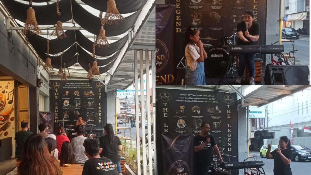Wadah Edukasi Seni Gratis, Legend Coffee Gelar Coaching Clinic Musik