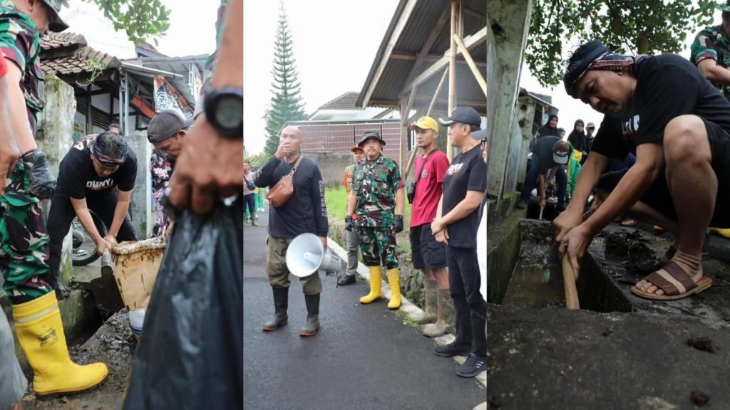 Wakil Wali Kota Tasikmalaya bersama Forkopimda Turun Langsung Keruk Sampah di Drainase Sukanagara