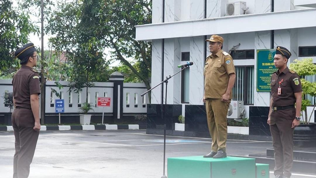 Wakil Wali Kota Tasikmalaya Diky Chandra Pimpin Apel di Kejaksaan Negeri, Tegaskan Sinergi Jaga Stabilitas Hukum