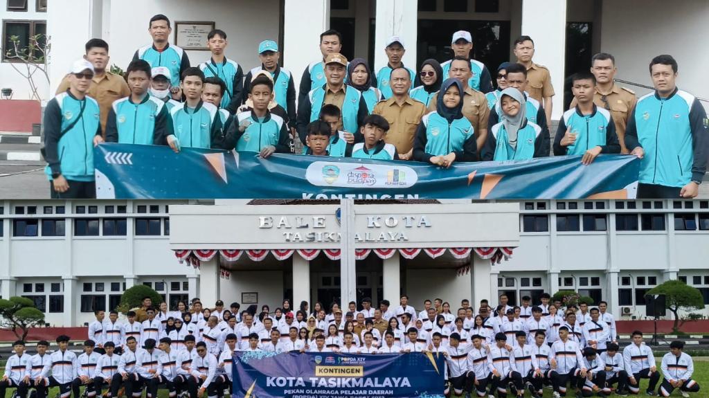 Wakil Wali Kota Tasikmalaya Lepas Kontingen Popda dan Peparpeda Jabar 2025