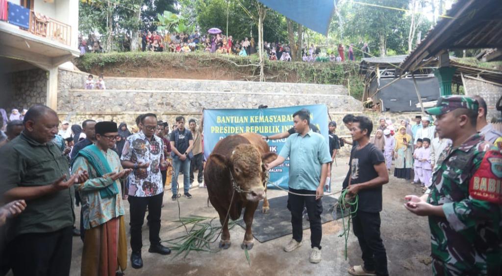 Warga Tamansari Tasikmalaya Dapat Bantuan Sapi Kurban dari Presiden Prabowo