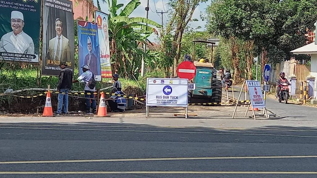 Jalan Geriliya Pamongkoran di Kota Banjar Diperbaiki