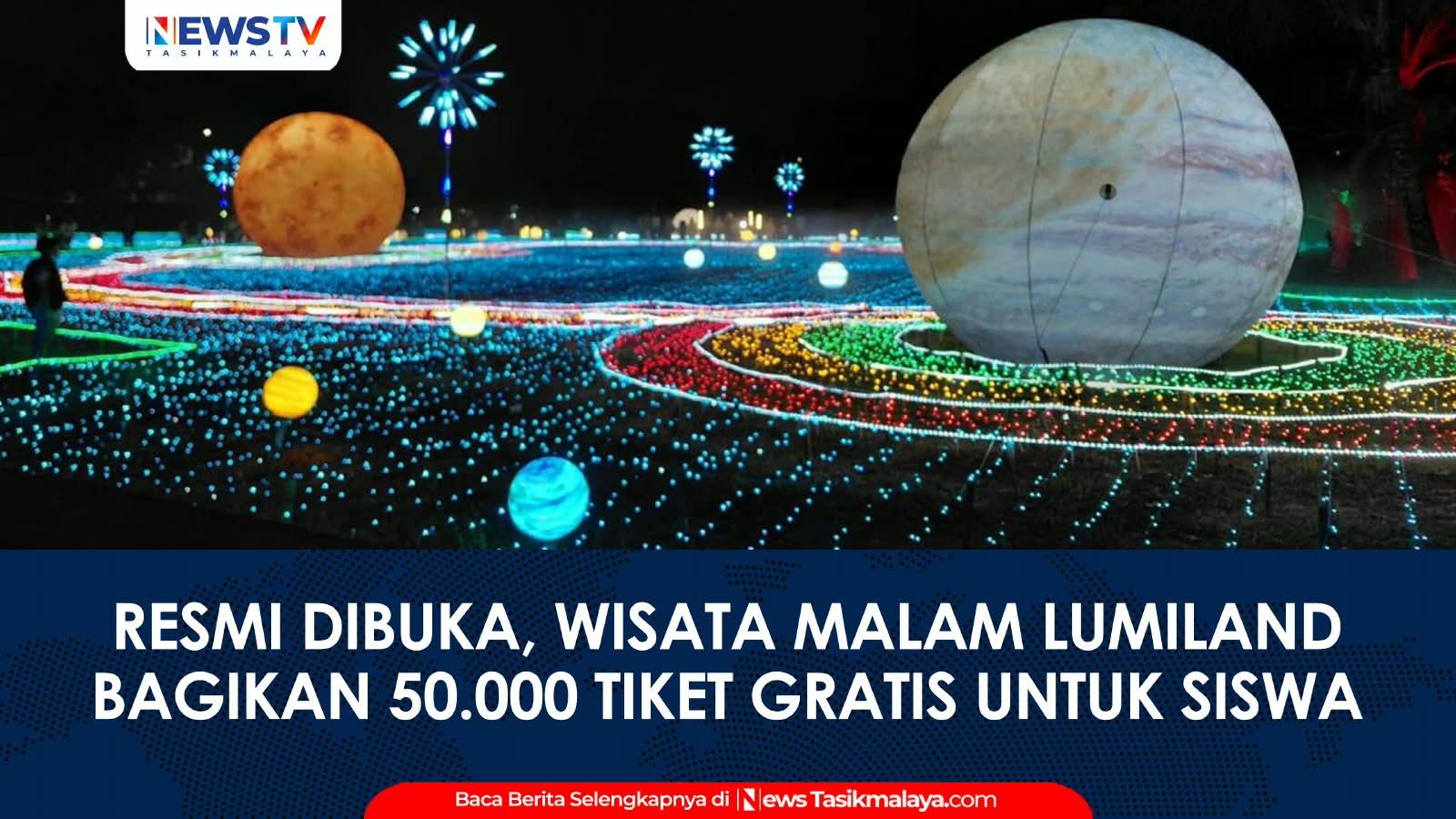 VIDEO: Wisata Malam Lumiland Resmi Dibuka di Taman Dadaha, Pemkot Tasikmalaya dan Pengelola Bagikan 50 Ribu Tiket Gratis untuk Siswa