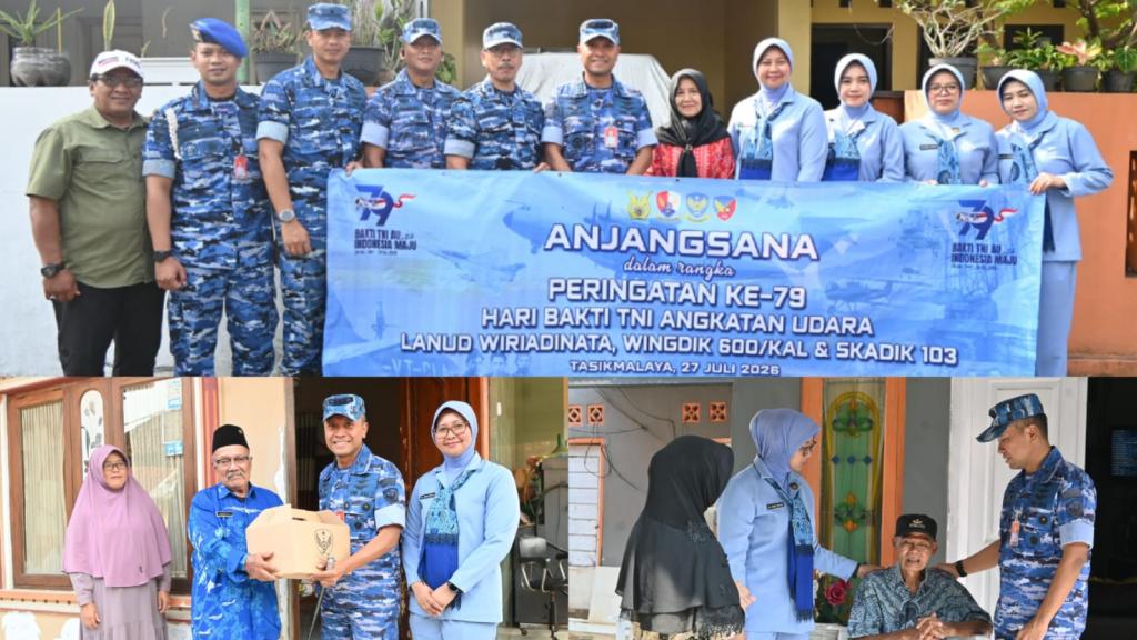 Wujud Kepedulian dan Penghormatan, Lanud Wiriadinata Gelar Anjangsana Sambut Hari Bakti Ke-79 TNI AU